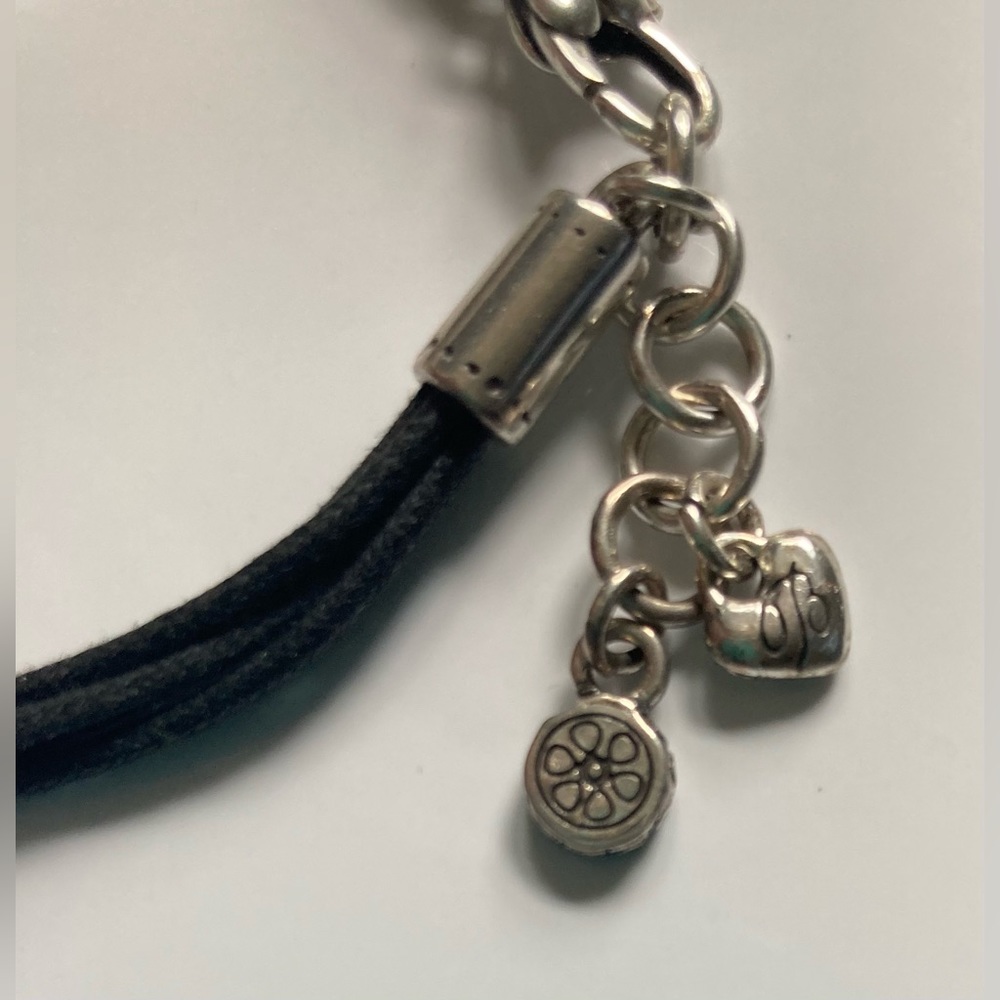 BRIGHTON Black & Silver Tone Charm Bracelet - Picture 8 of 8